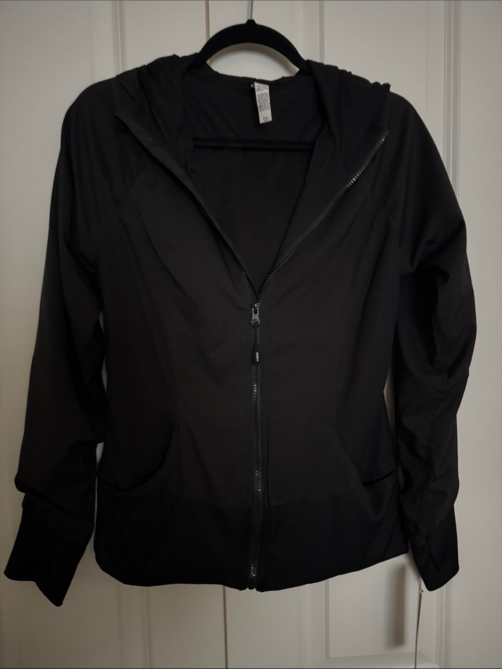 RBX Black Hooded Zip Jacket for Women